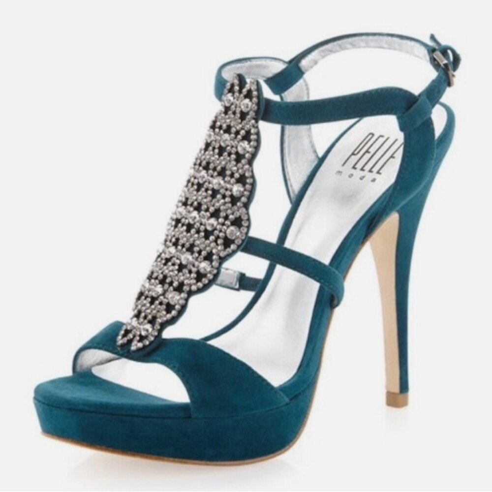 NWOB Pelle Moda Fiby Crystal Embellished  Heels
